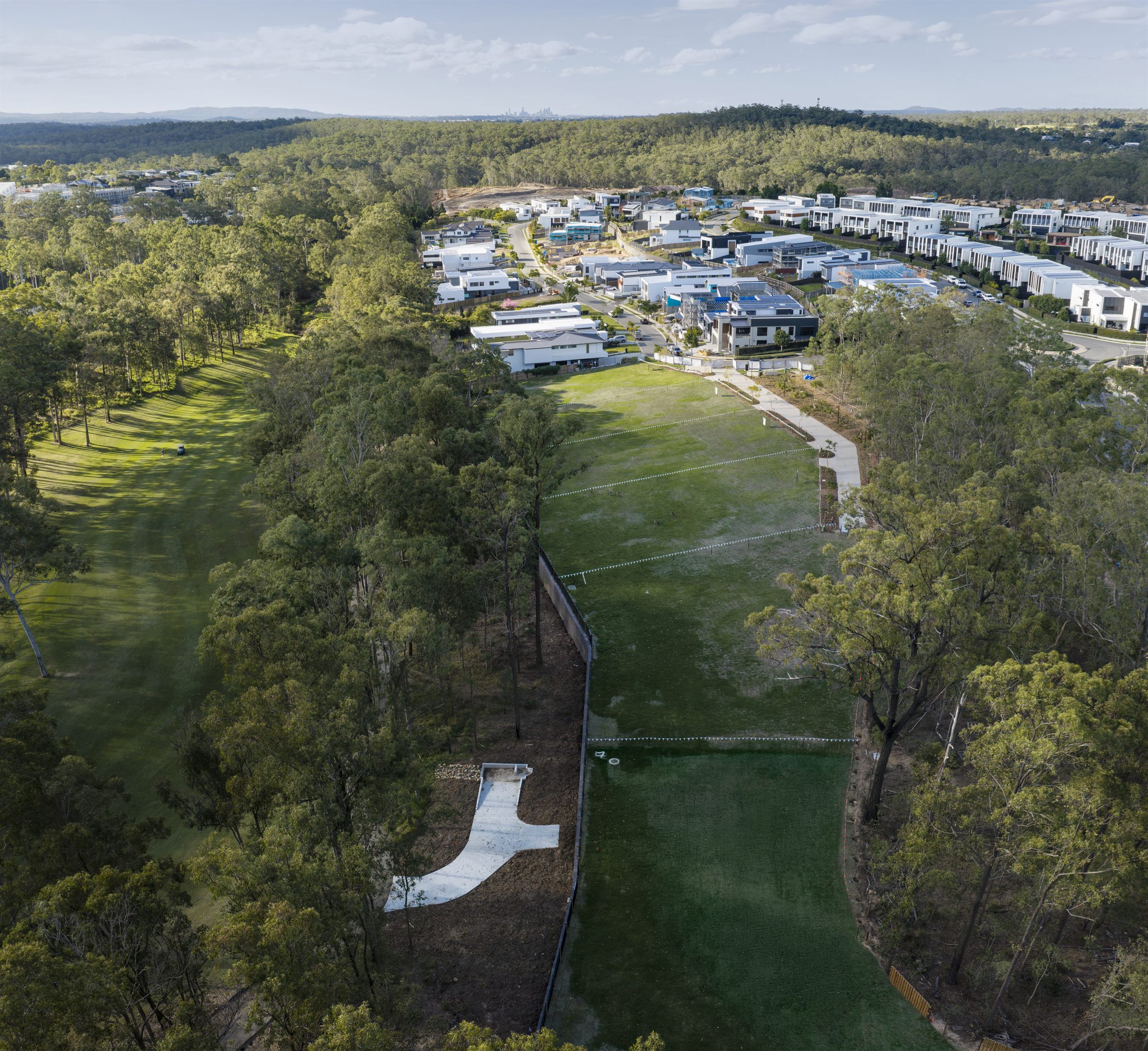 An overhead view of plots